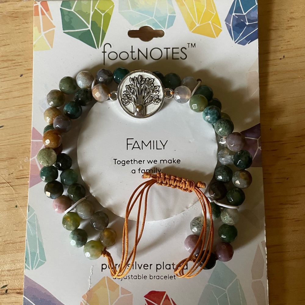 Silver plated adjustable bracelet